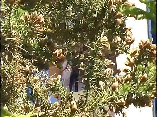 Nearly At The Same Time Neighbour Pulled His Dripping Cock From Her Asshole