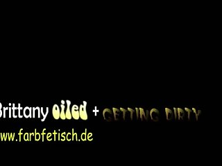 Brittany Gers Dirty In Black Oil Hd