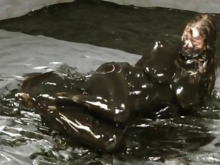 Brittany Gers Dirty In Black Oil Hd